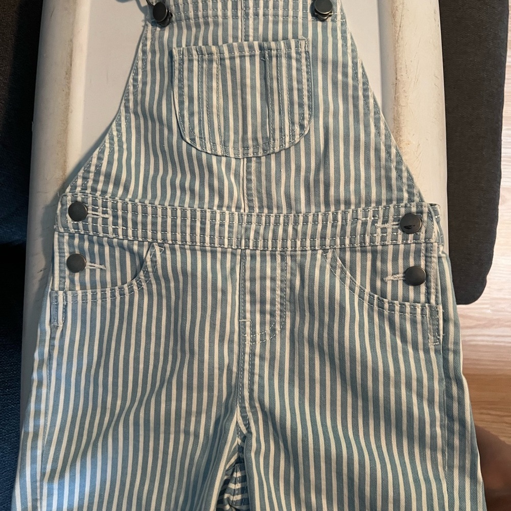 Striped Blue Kids Overall shorts